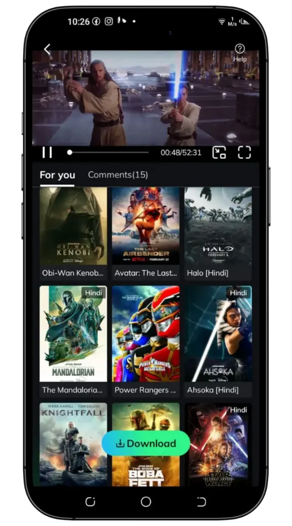 Enjoy content on moviebox apk