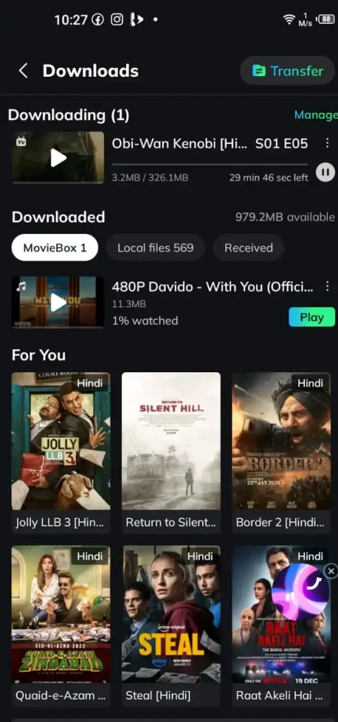 screenshots of moviesbox